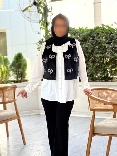 جلیقه مشکی زنانه