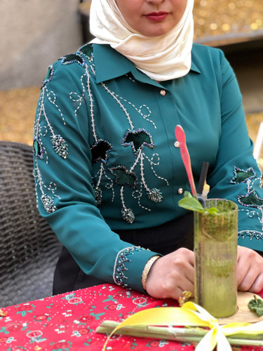 شومیز جواهردوزی زیبا
