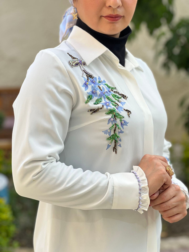 شومیز سفید زنانه