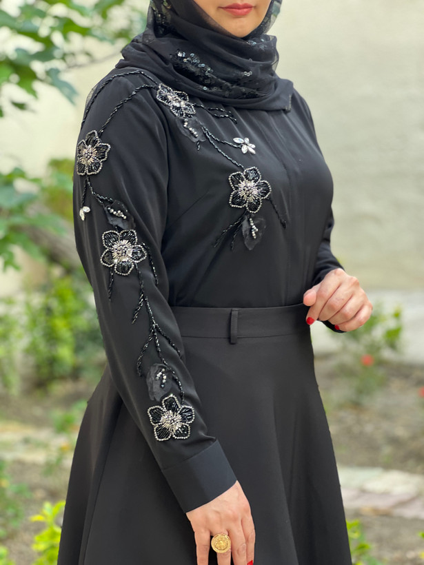 لباس جواهردوزی زنانه مشکی