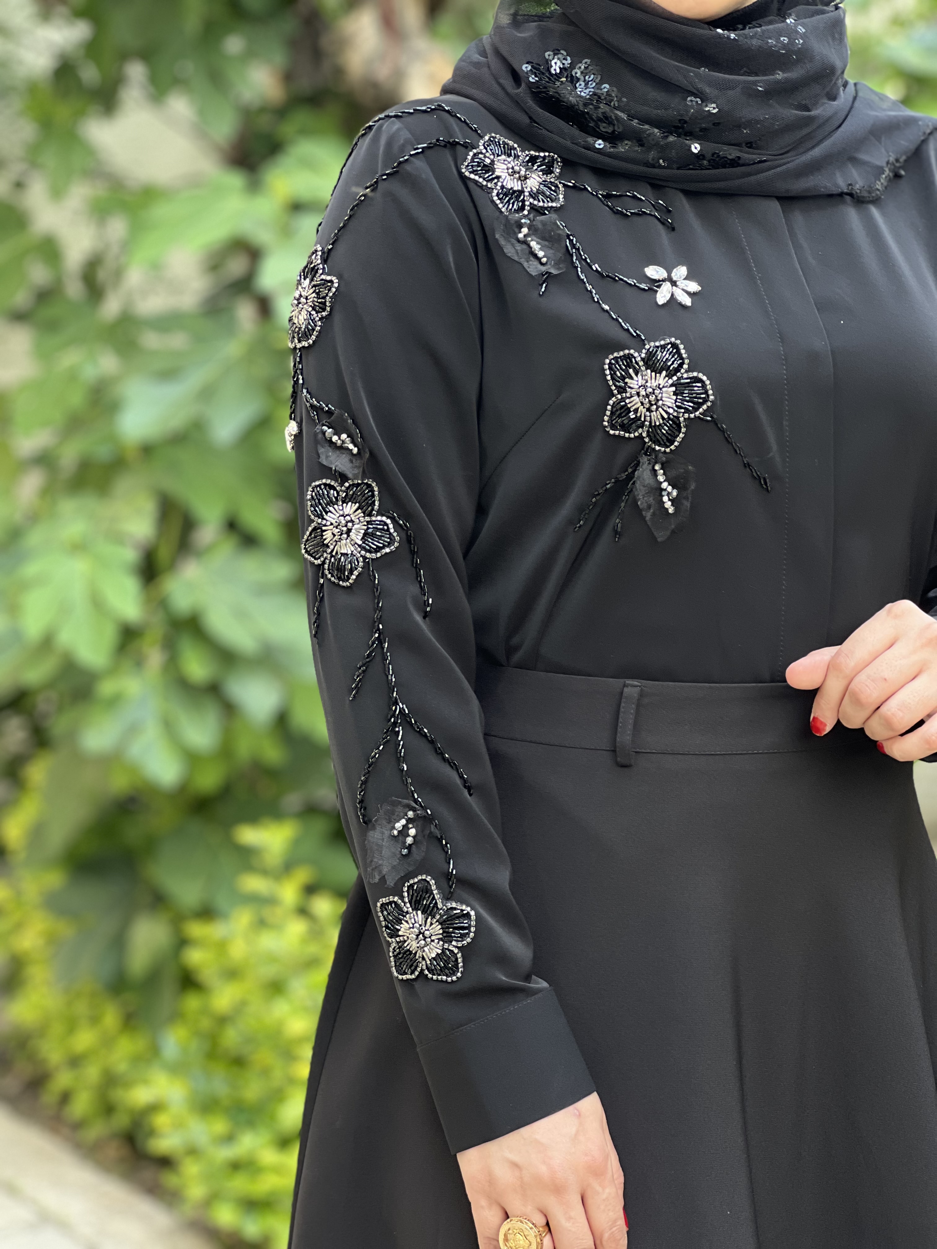 پیراهن جواهردوزی زنانه مشکی