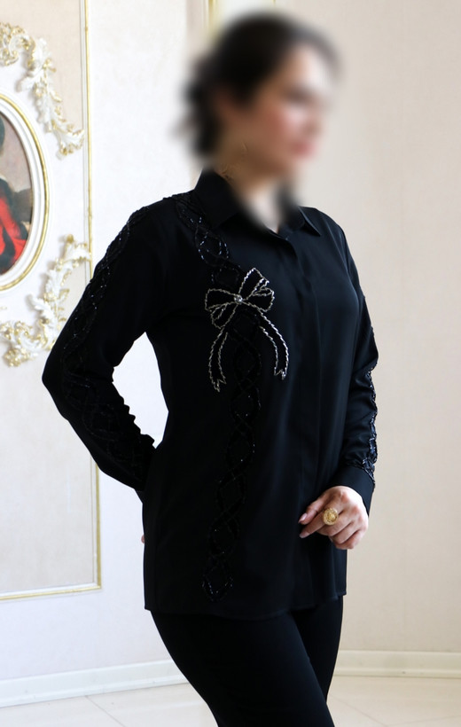 لباس زنانه جواهردوزی مشکی