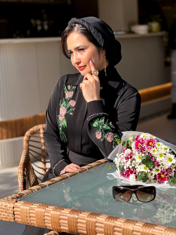 پیراهن جواهردوزی مشکی