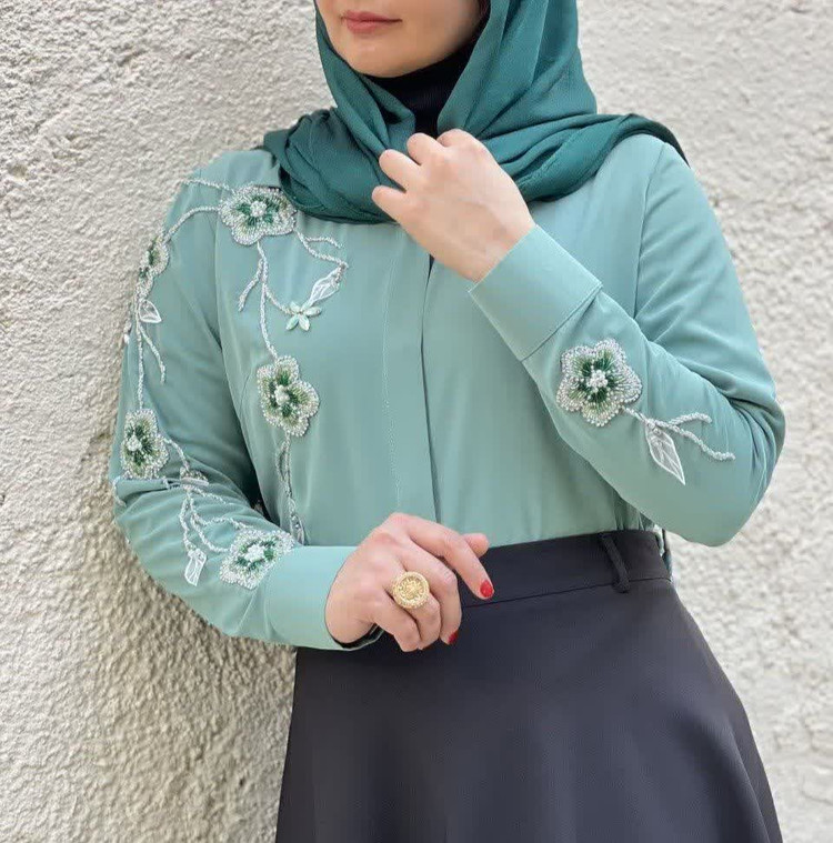 شومیز زنانه جواهردوزی مروارید
