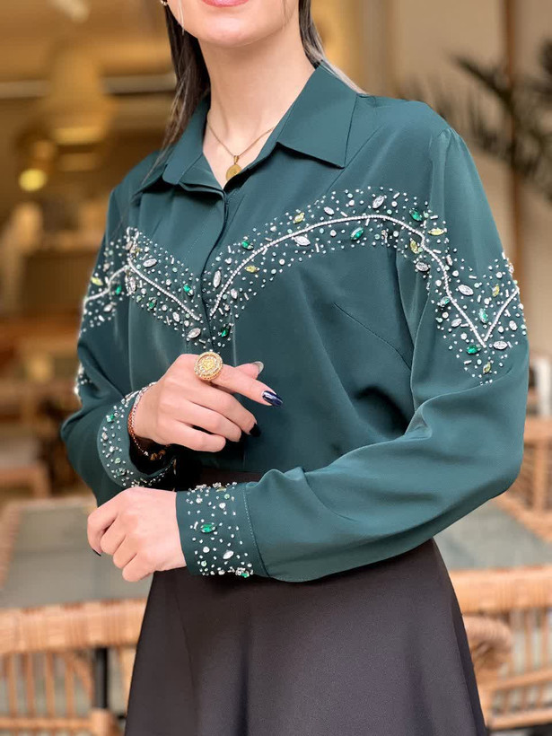 شومیز زنانه جواهردوزی سیما