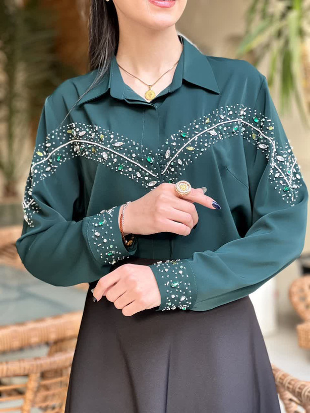 شومیز زنانه جواهردوزی سیما